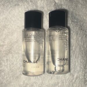 2pcs chanel cleansing gel travel size bottles